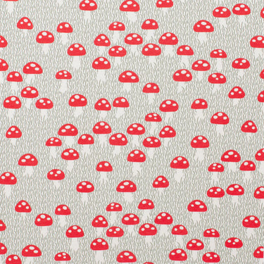 Winter Water Factory Footed Romper, Mushrooms Sage